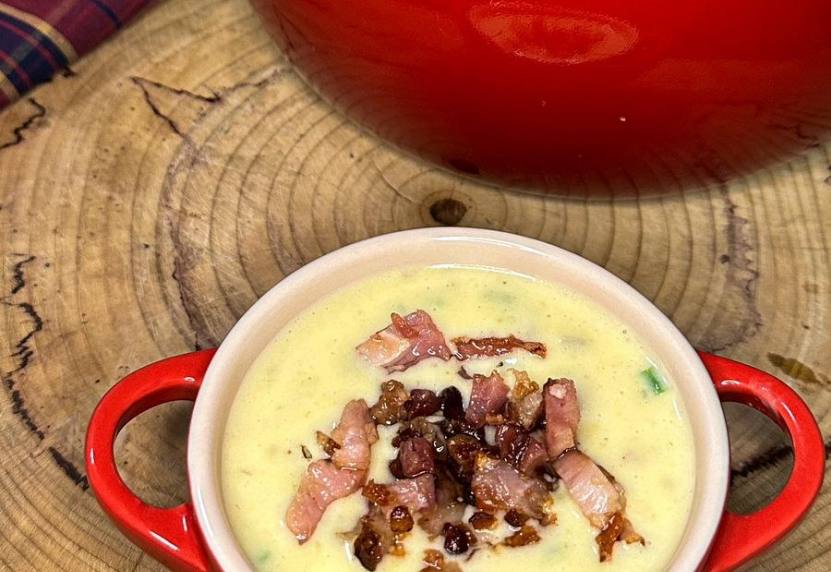 Sopa de Batatas com Bacon