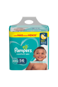 Fralda Pampers Confortsec Fort Bag C/56 Extra Extra Grande