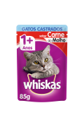 Racao Whiskas Sache 85g Adulto Gato Castrado