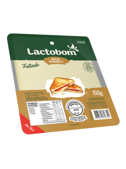 Queijo Mussarela Lactobom 150g Fatiada