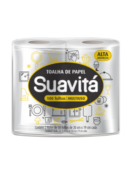 Toalha Papel Suavita C/2 100 Toalhas