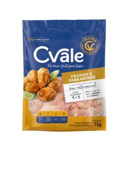 Frango Passarinho C-Vale 1kg Pct/Cong Iqf