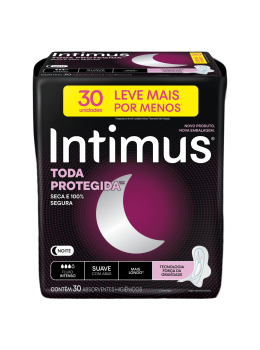 Abs Intimus Noturno C/30 Suave C/Abas C/30 Leve Mais