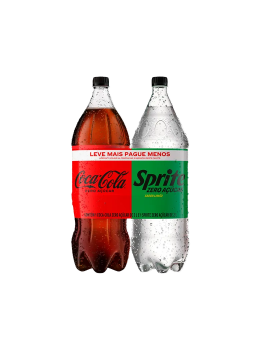 Refrig Coca Zero 2l + Sprite Zero 2l Mais Por Menos