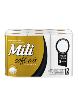 Papel Hig Mili 20m C/12 Tripla Soft Air