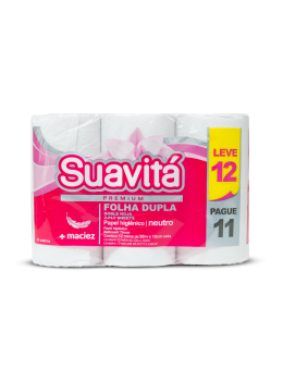 Papel Hig Suavita 20m C/12 Dupla Premium Leve 12 Pague 11