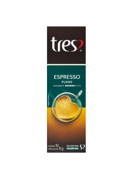 Capsula Tres 8g Cx C/10 Espresso Pleno