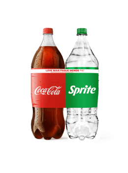 Refrig Coca 2l + Sprite 2l Mais Por Menos