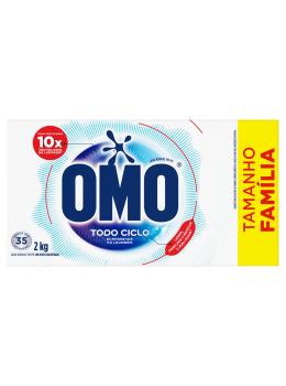 Lava Roupas Po Omo 2kg Caixa Todo Ciclo