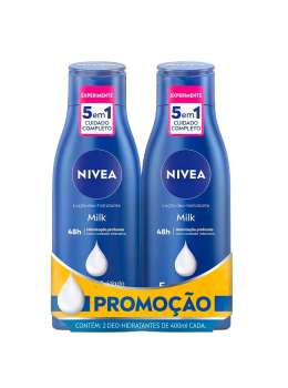 Hidratante Nivea 400ml C/2 Promocao Milk